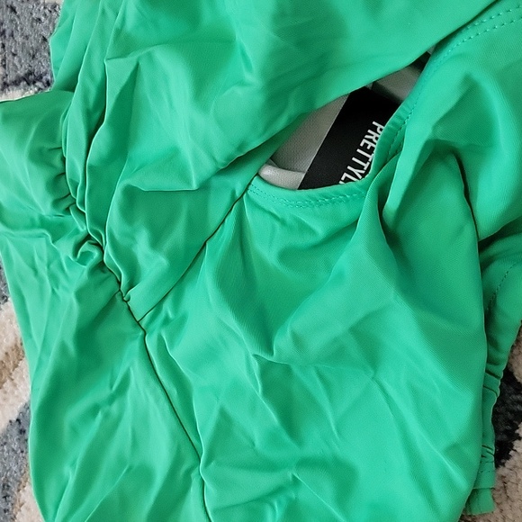 Green Hammered Trim Bikini Bottoms - Picture 6 of 6